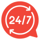 دعم 24/7