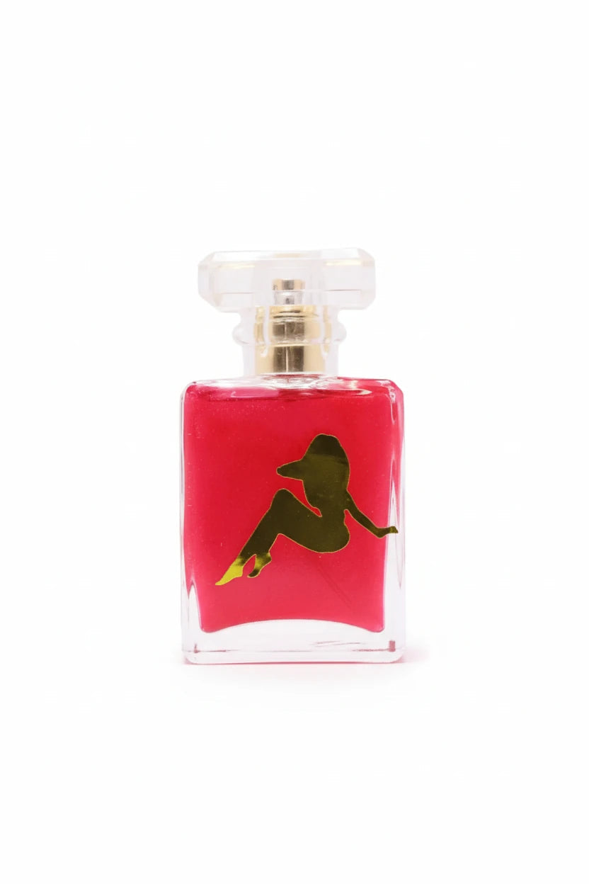 عطر برفان أحمر جليتر أو دو بارفان للنساء باللمعة الفاخرة